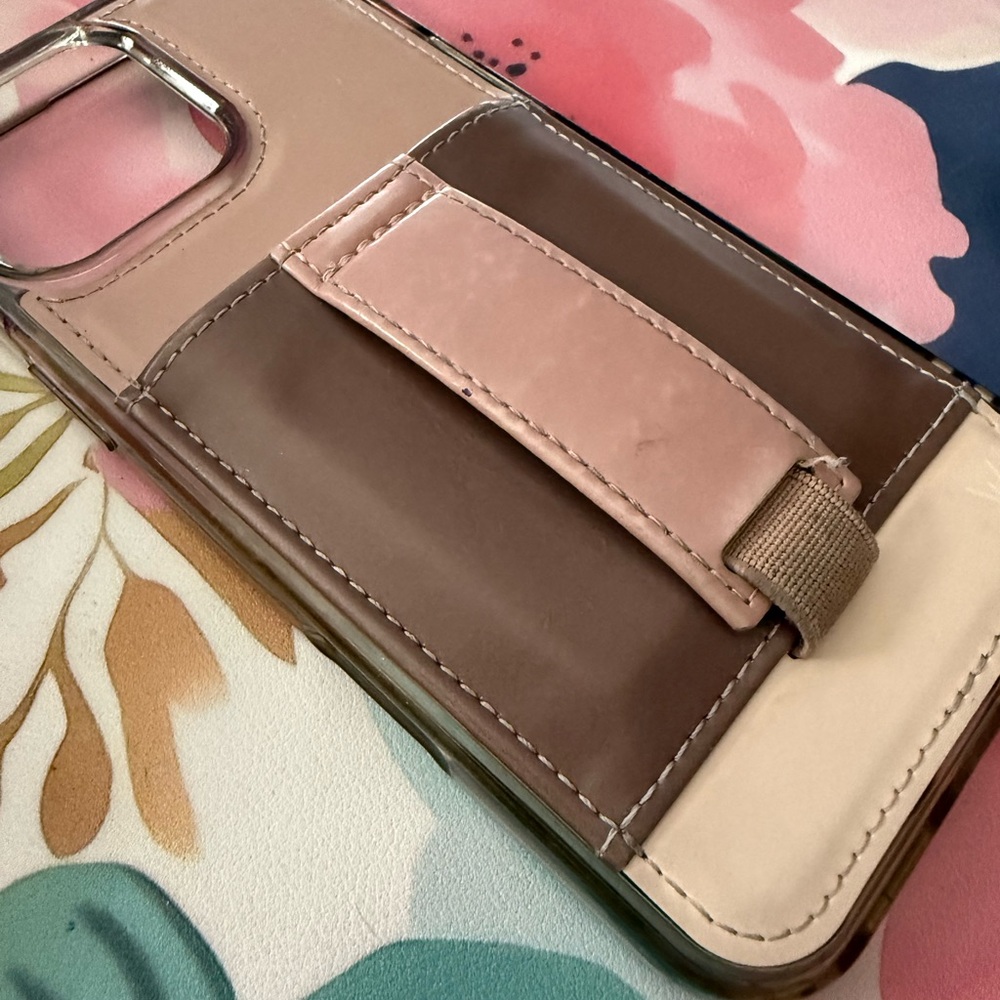 iPhone 16 Pro Max Dual-Tone Pink and Brown Phone Case - Picture 2 of 5